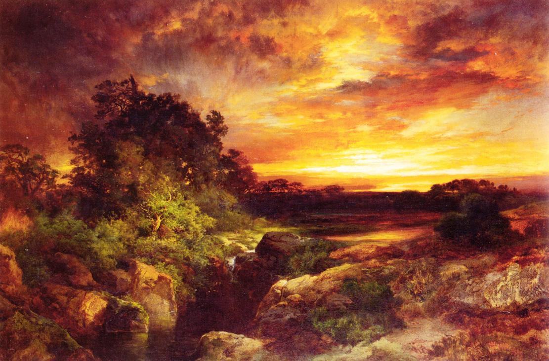 Thomas Moran An Arizona Sunset Near the Grand Canyon